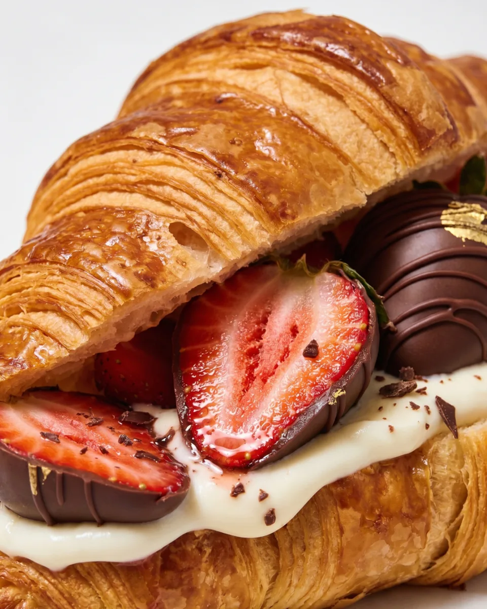 Круассан + клубника 🥐🍓

Клубника в шоколаде и тёплый круассан — это простое сочетание, с которог