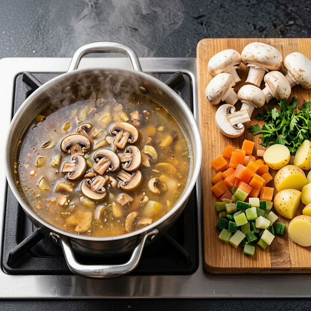Грибной постный суп — идеальный вариант для сытного обеда! 🍲