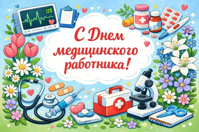 От всей души поздравляем всех медицинских работников с нашим профессиональным праздником !
Пусть все