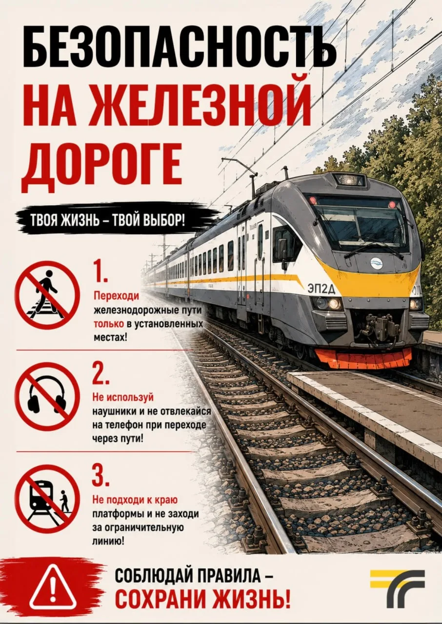 Безопасность на железной дороге: Памятка для школьников и их родителей