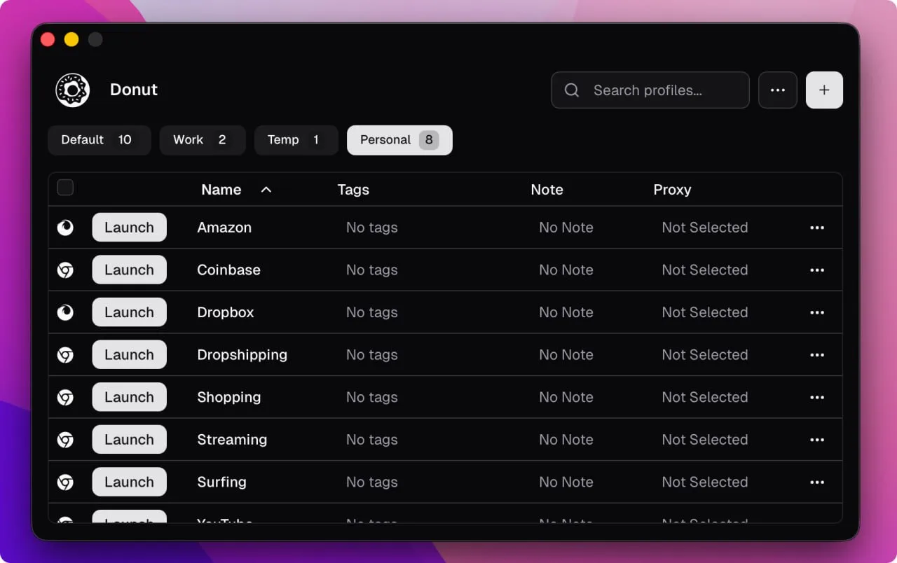 Donut Browser — открытый антидетект-браузер, предназначенный для обеспечения анонимност...