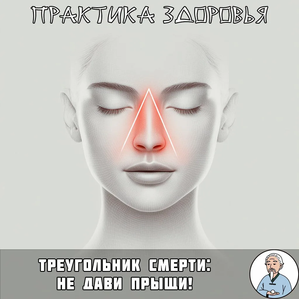 Треугольник смерти на лице — не трогайте!  На лице есть зона, которую дерматологи называют «треуголь