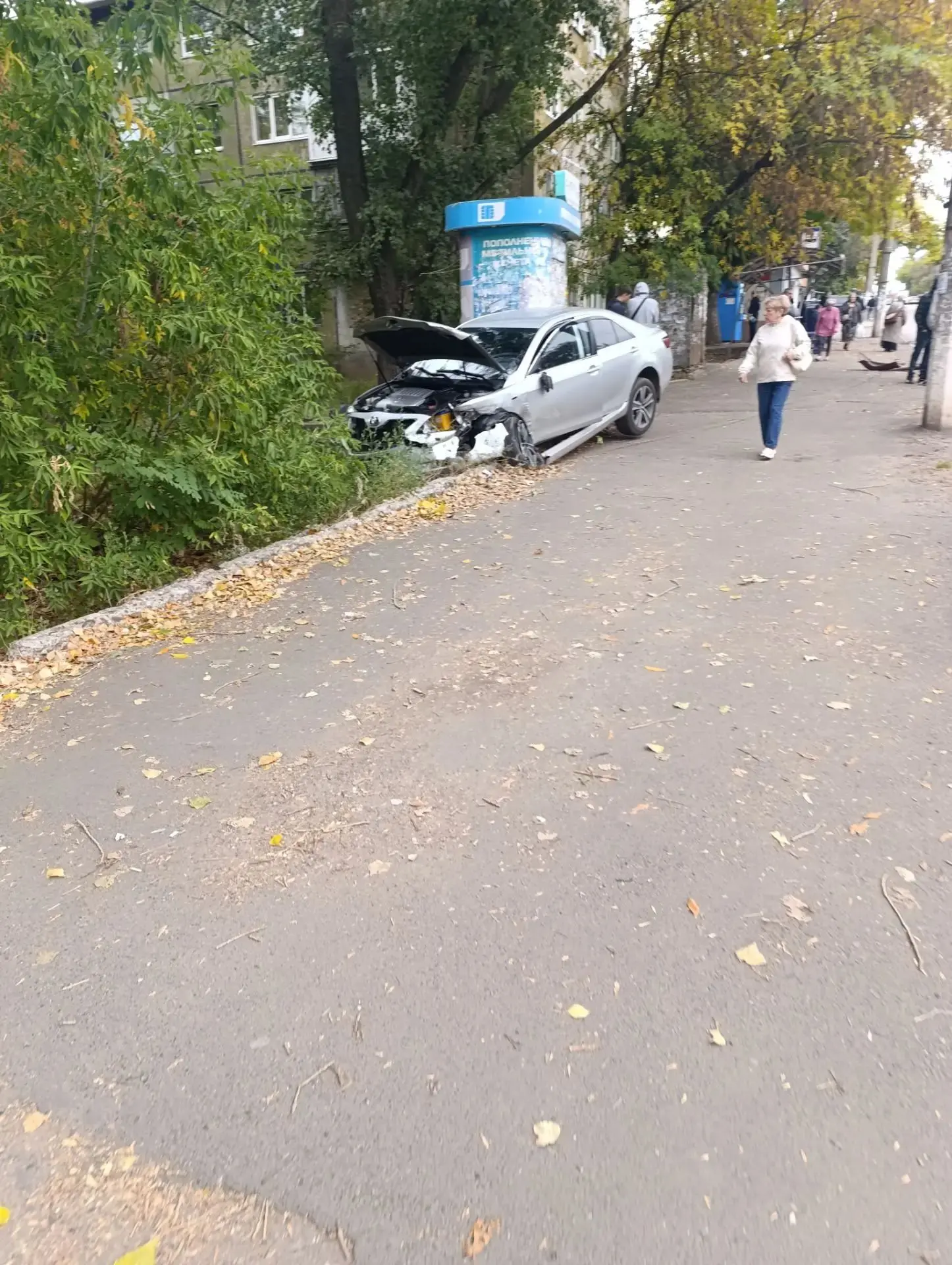 ДТП остановка Победа на Заперевальной.