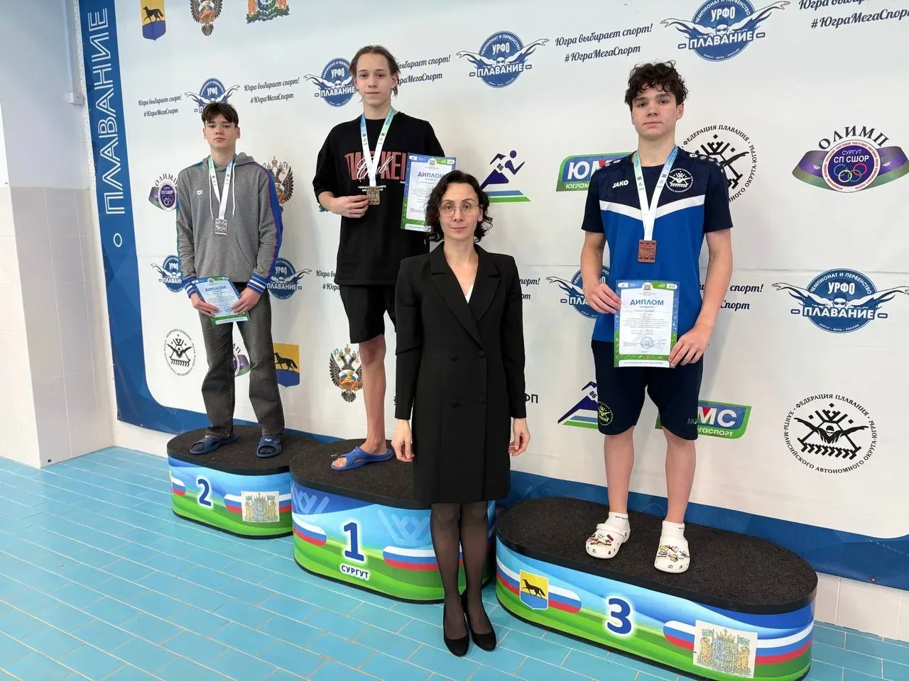 🏊‍♂️ Наш Мирас Шайхутдинов — абсолютный чемпион Югры по плаванию!  С 11 по 13 марта в Сургуте прошли
