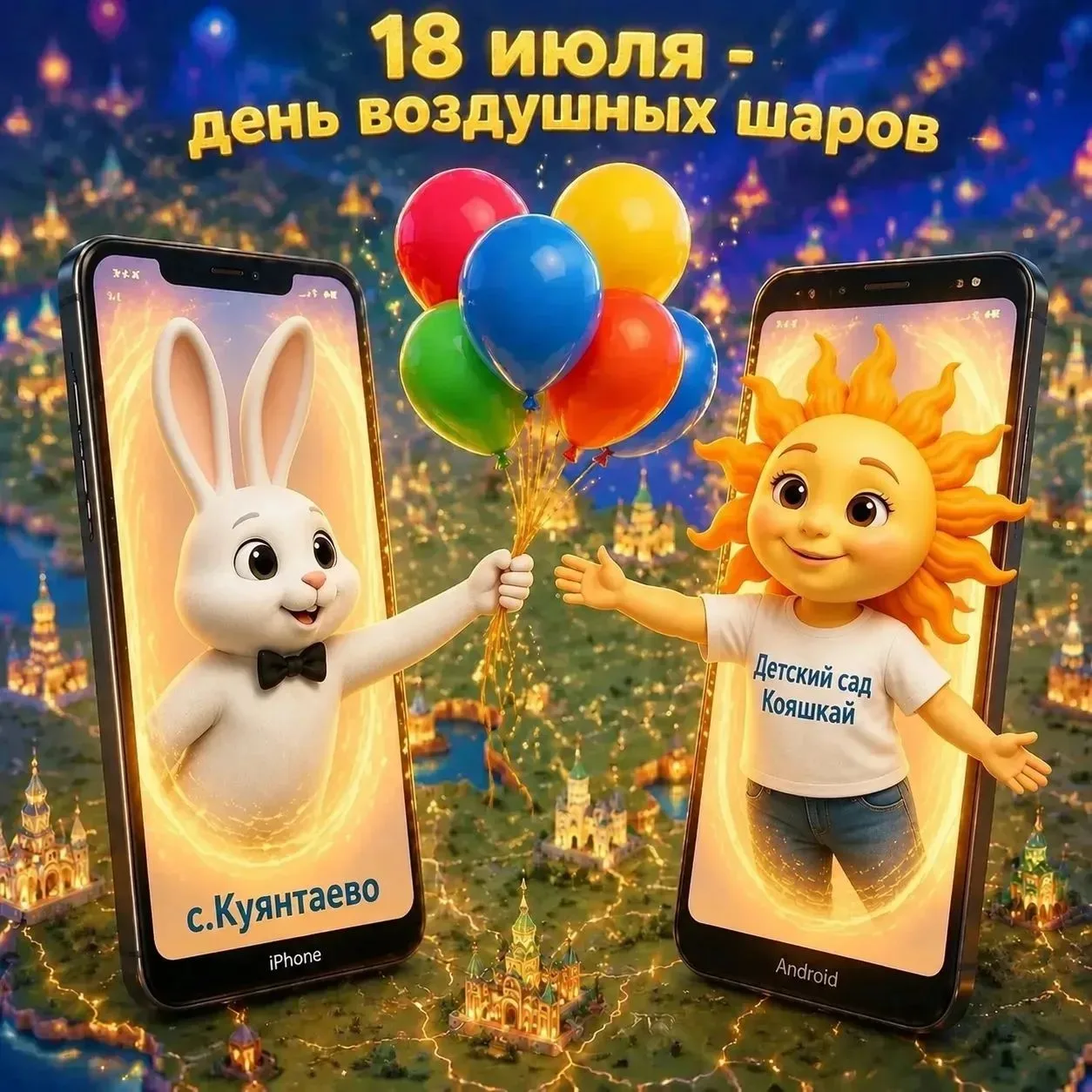 🎈18 июля отмечается день воздушных шариков — яркий, весёлый и по-детски волшебный праздник ✨

Мы пр