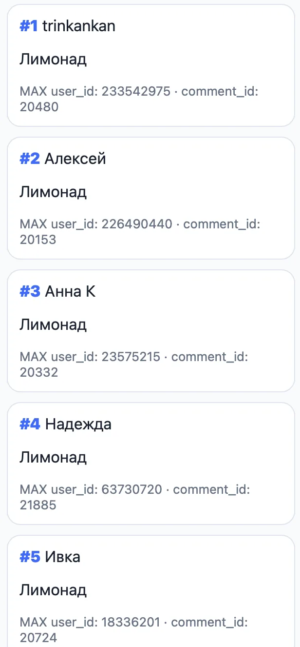 🏆 Подводим итоги розыгрыша и поздравляем победителей! Вы выигрываете 1000 монет кешбэка на покупки 
