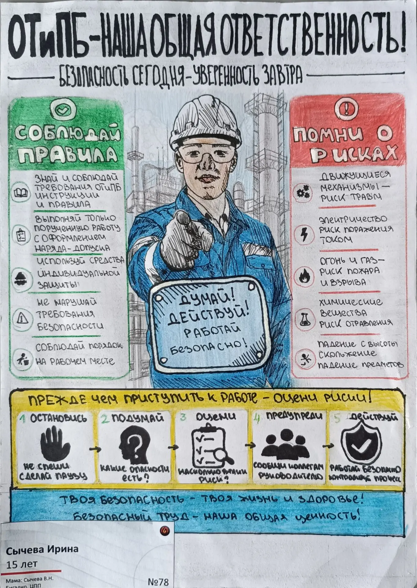 Это плакаты с конкурса «Труд без опасности», который каждый год доказывает: тему безопасности можно 
