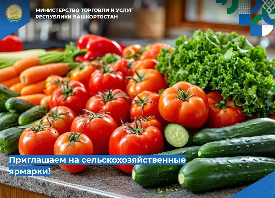 С 7 по 9 августа в Башкирии пройдут сельскохозяйственные ярмарки