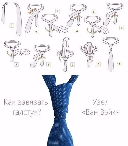 Правильно завязываем галстук.