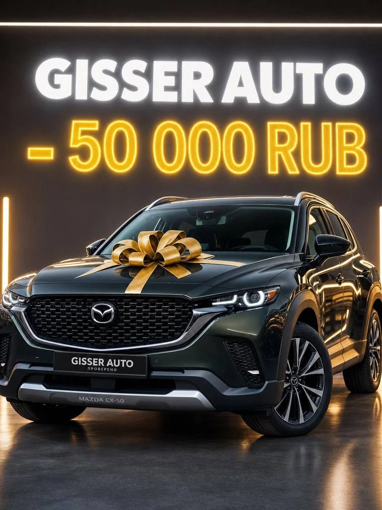 🔥🎁 ГОРЯЧАЯ АКЦИЯ ОТ GISSER AUTO: ДАРИМ 50 000 РУБЛЕЙ! 🎁🔥