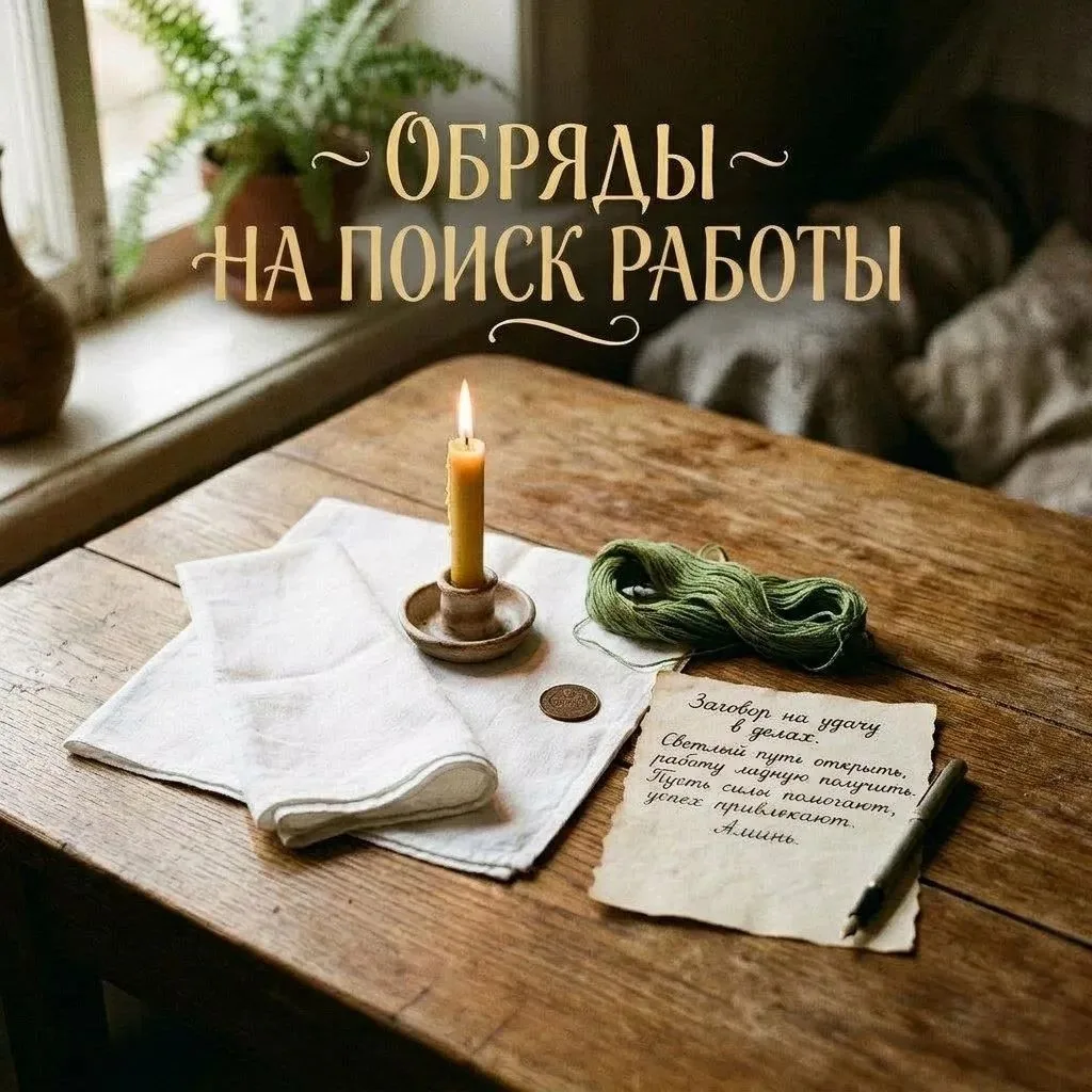 Обряды на удачное трудоустройство (часть 1)