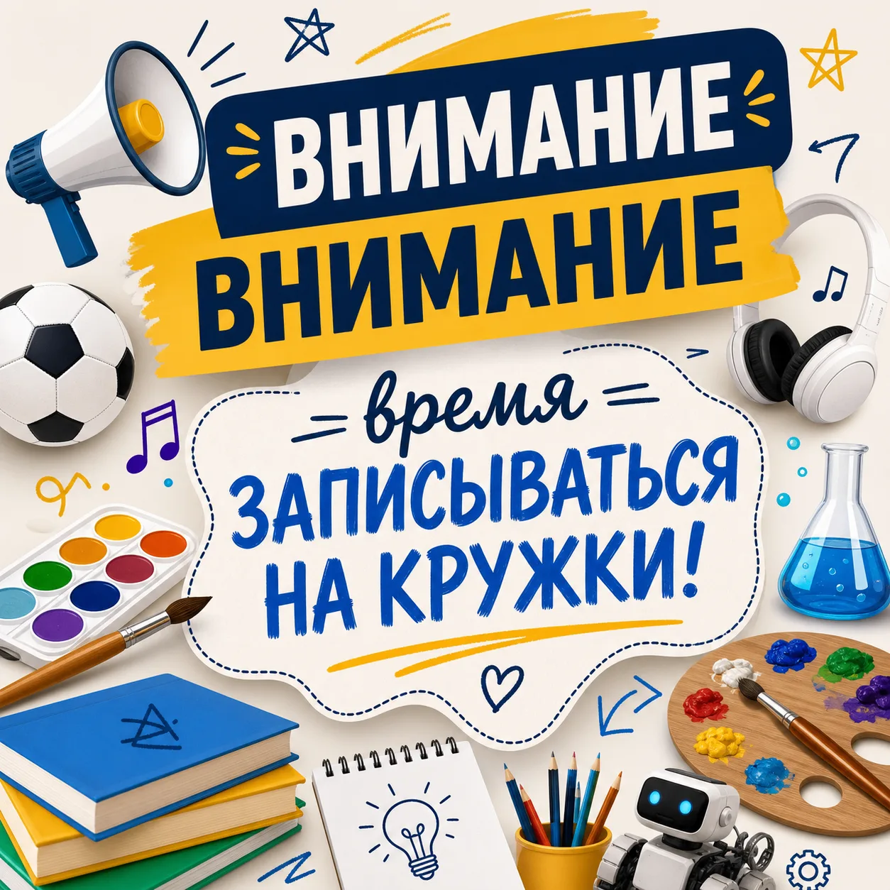 Открыта запись на кружки и секции!