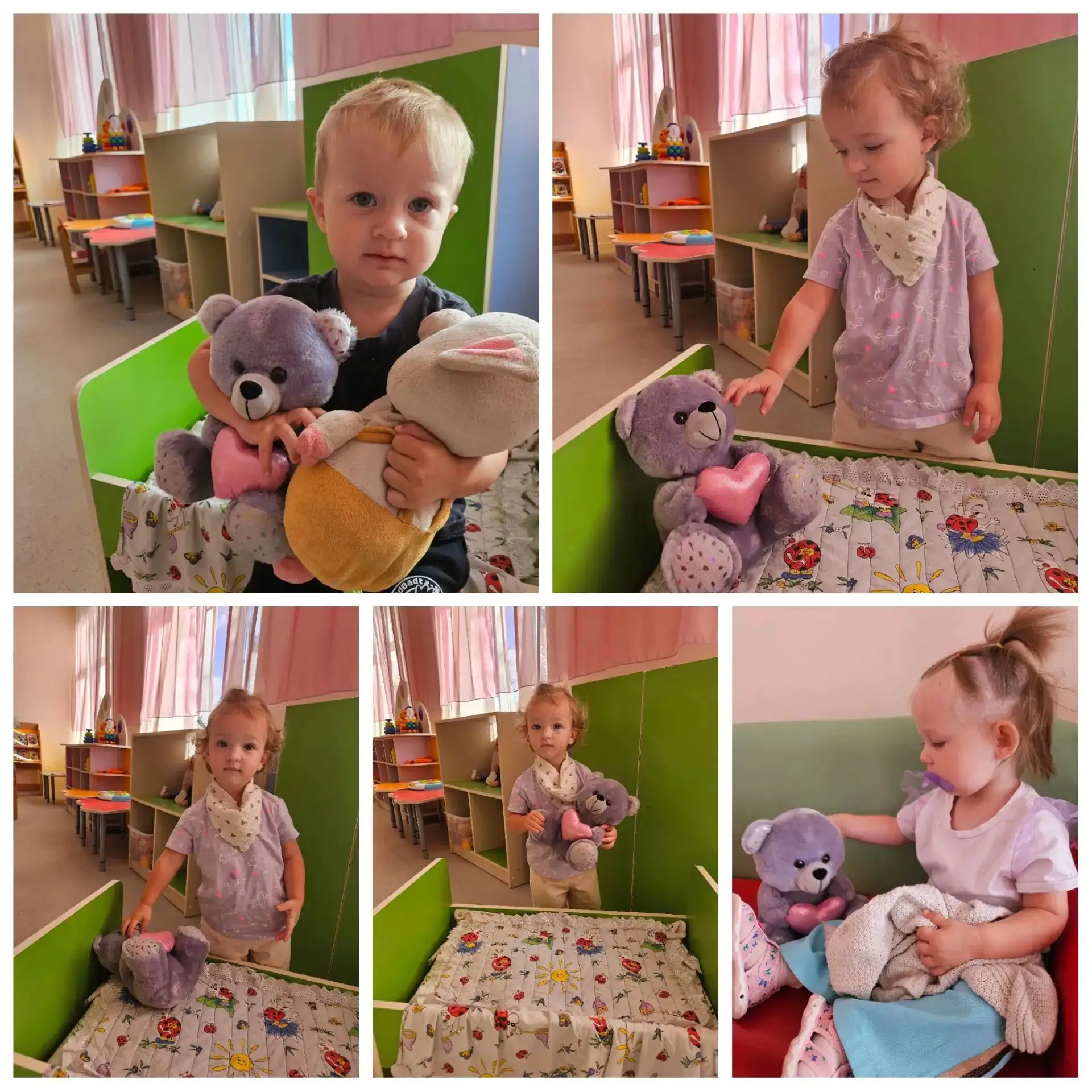 🔹Сегодня мы играли с игрушкой-мишкой.