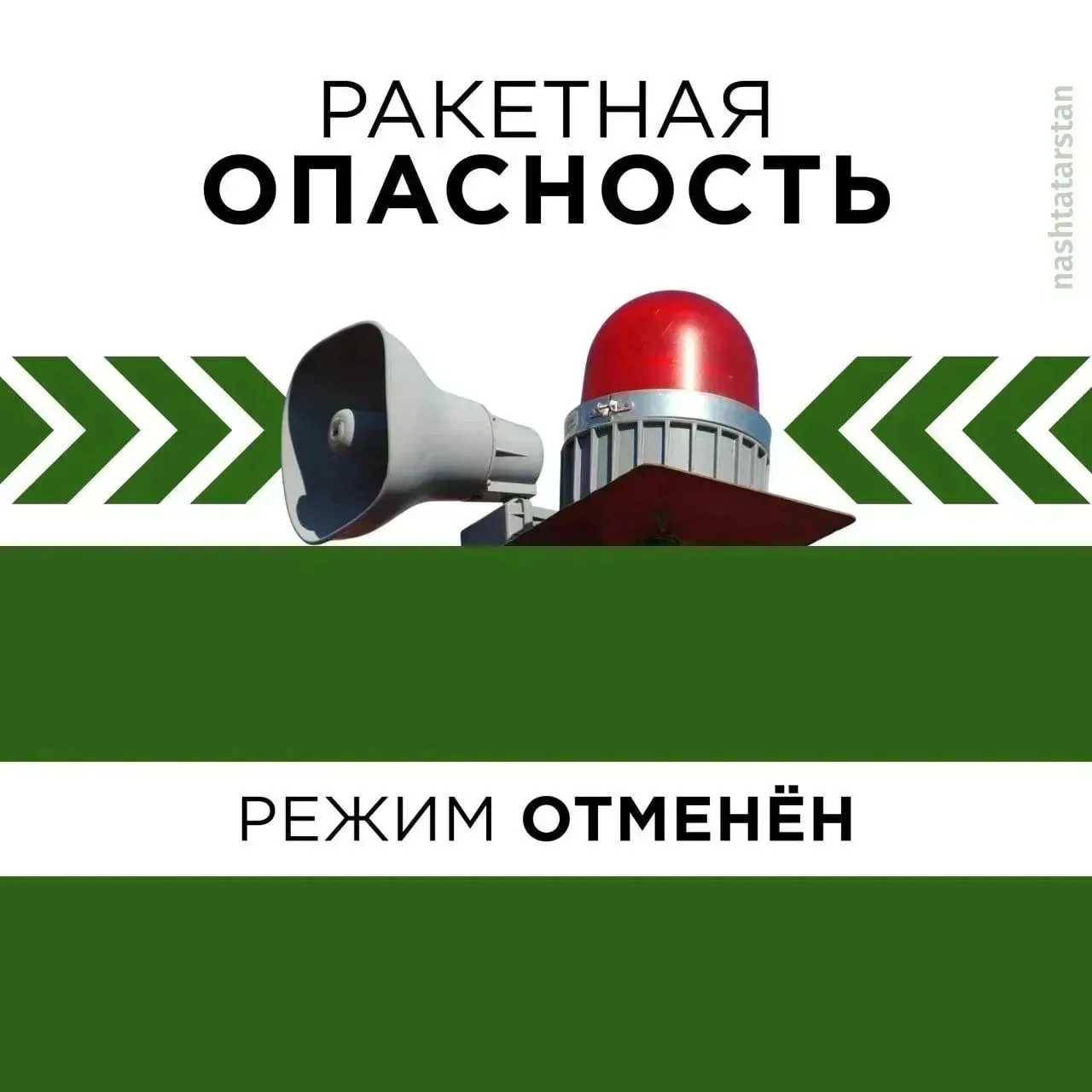 ❗️Режимы «Ракетная опасность» на территории Республики Татарстан и «Угроза атаки БПЛА» ...