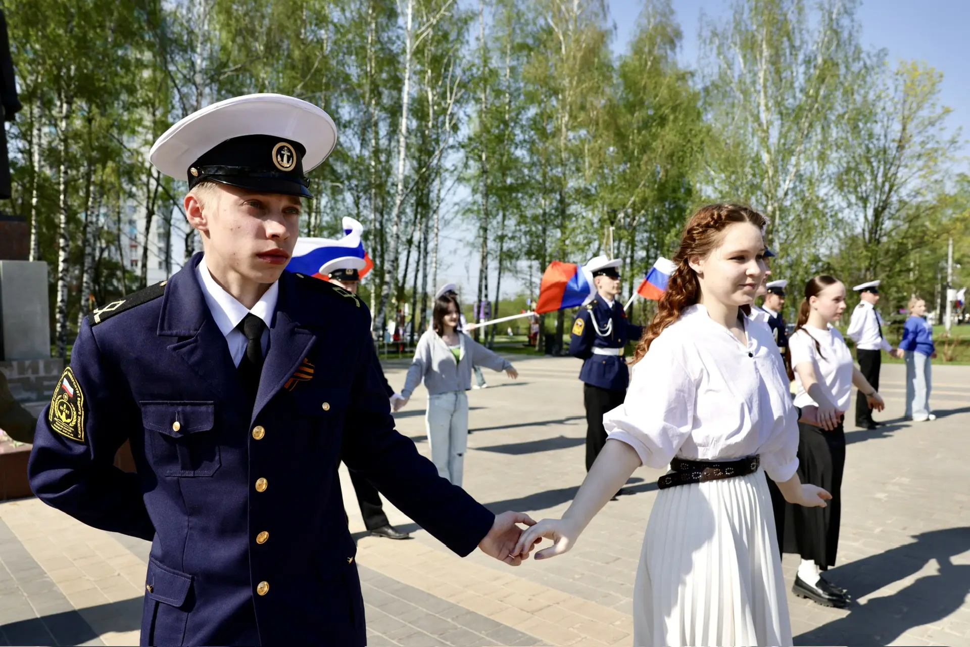 ВАЛЬС ПОБЕДЫ  ⚓️🇷🇺 7 мая курсанты 1 курса института "Морская академия" под руководством куратора - Р