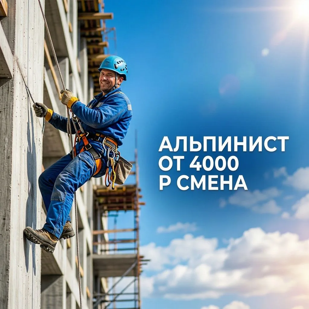 Приглашаем в крупную строительную компанию Альпинистов!