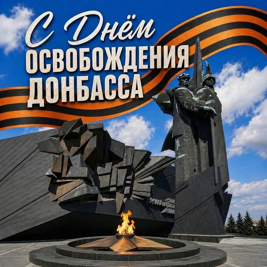Сегодня мы чтим подвиг воинов, освободивших Донбасс от нацистских захватчиков в сентябр...