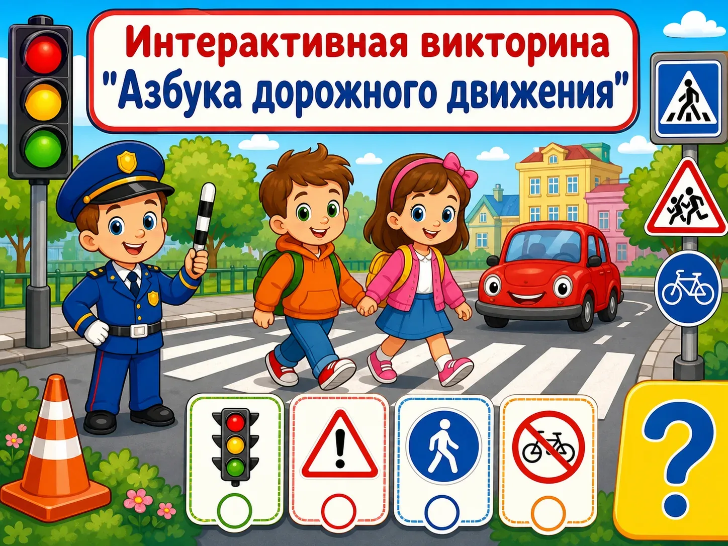 Учим правила дорожного движения играючи! 🚦