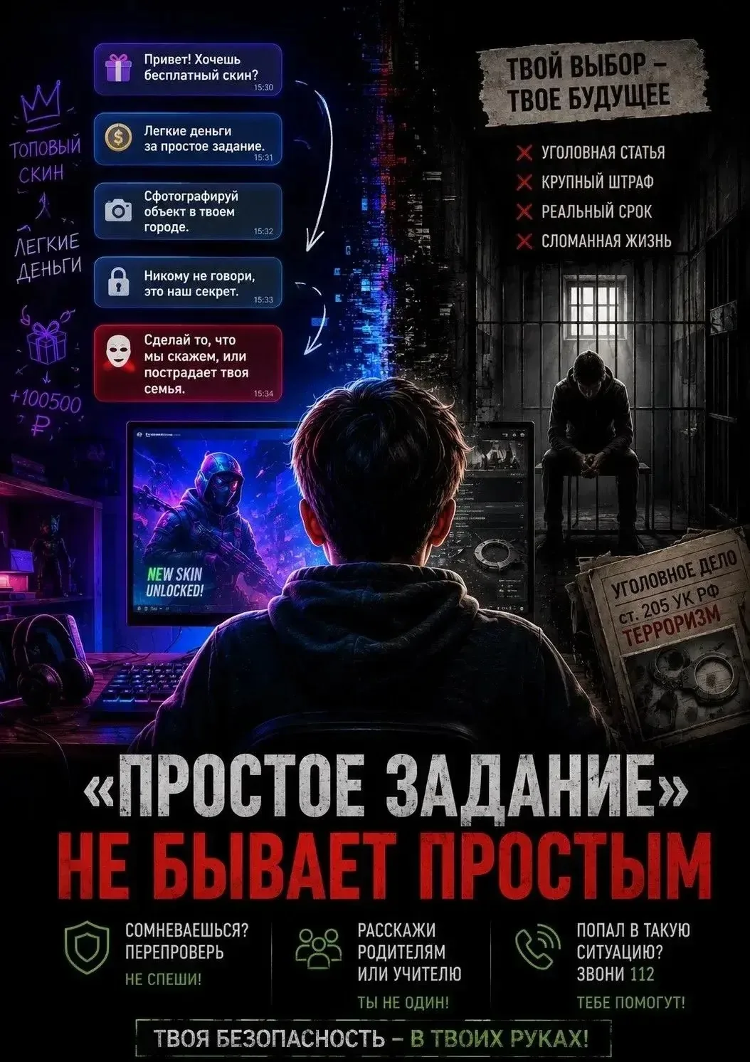Один из способов вовлечения наших подростков в диверсионную деятельность – ловушки в ви...