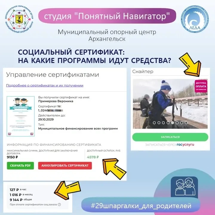 Социальный сертификат: на какие программы идут средства?