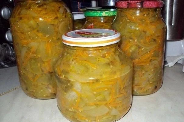 ЗАКУСОЧКА ИЗ ЗЕЛЁНЫХ ПОМИДОРОВ
