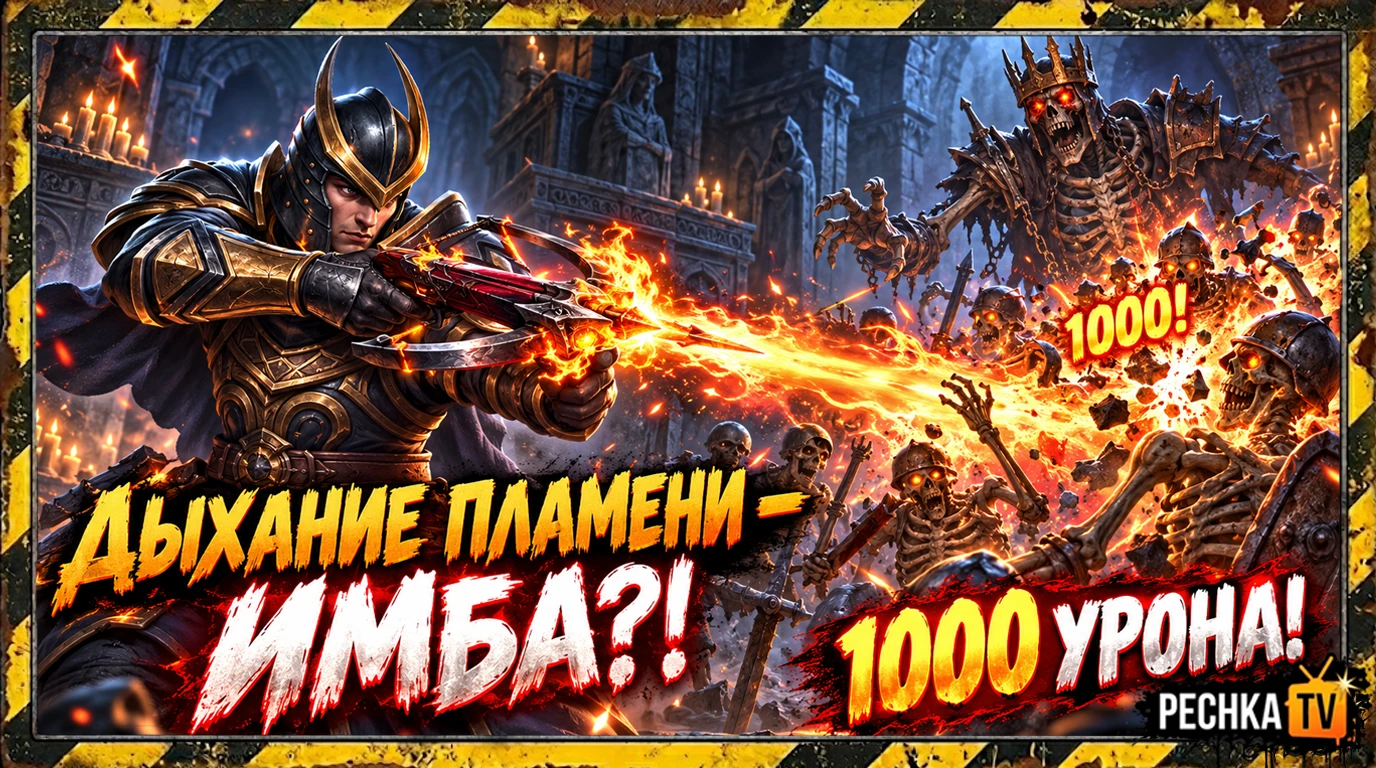 🔥 ДЫХАНИЕ ПЛАМЕНИ — ЭТО ИМБА?! ДИКИЙ УРОН В ДРЕВНЕМ МОГИЛЬНИКЕ GRIM SOUL | Pechka TV