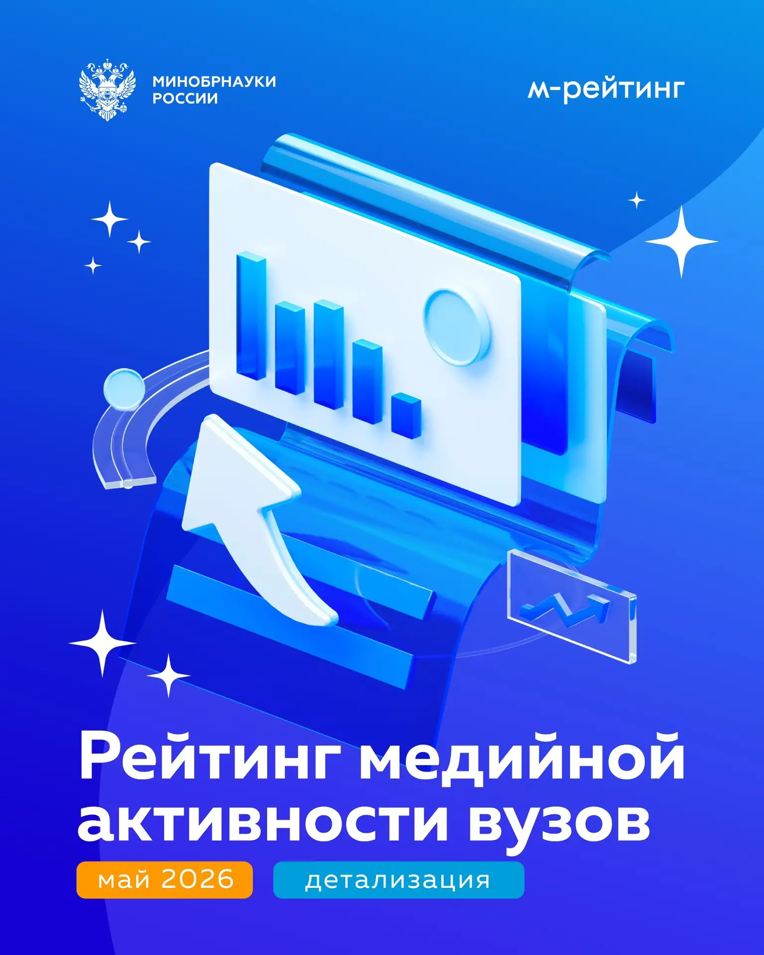 🔥 Представляем детальный рейтинг медийной активности вузов!

За май 2026 года: 
🔘Во ВКонтакте числ