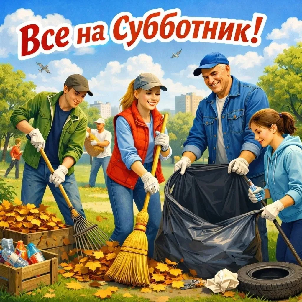 Уважаемые жители! Администрацией поселения на 6 и 9 апреля в 12-00 запланирован субботн...