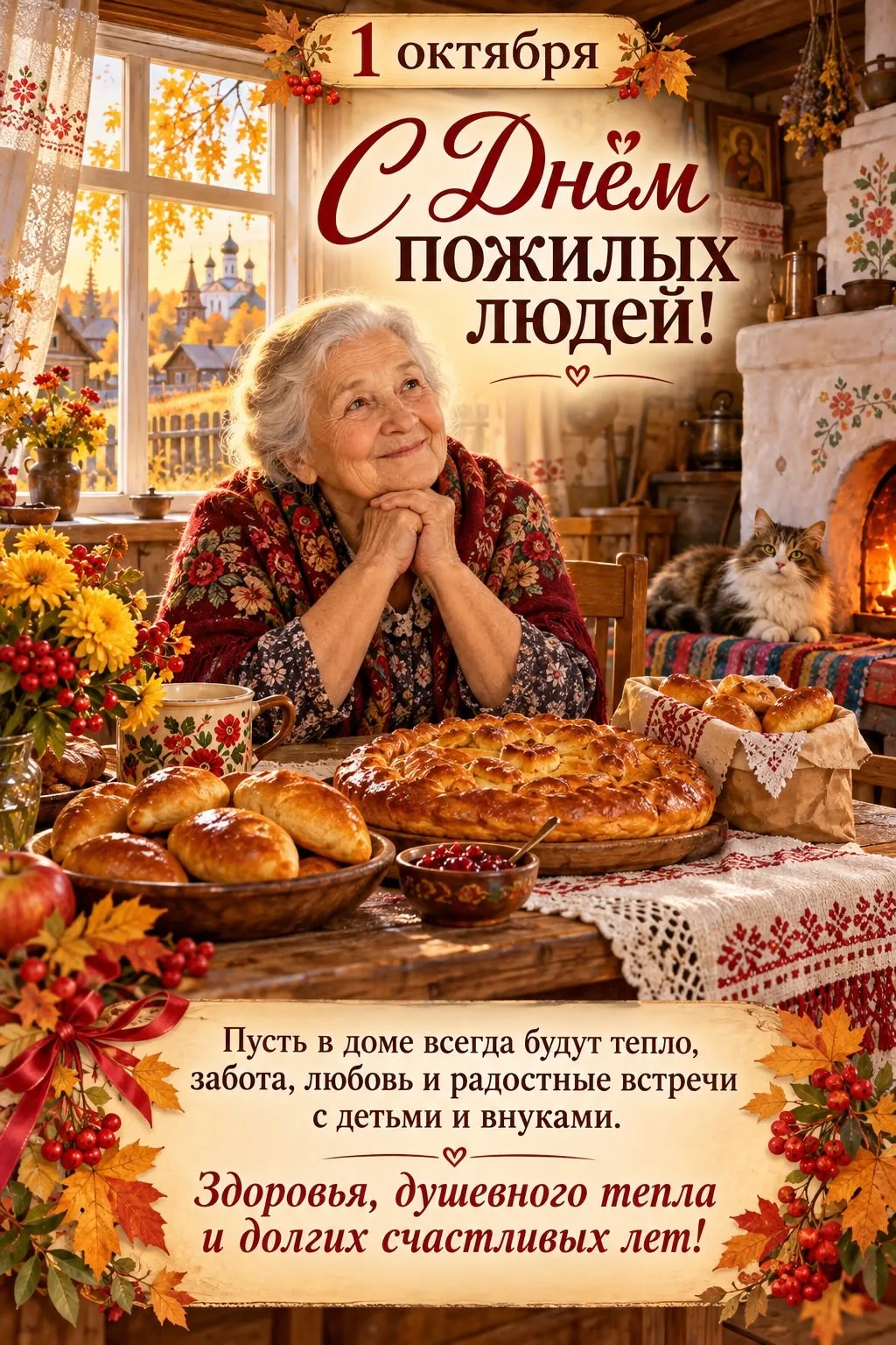 С Международным днём пожилых людей! 💐