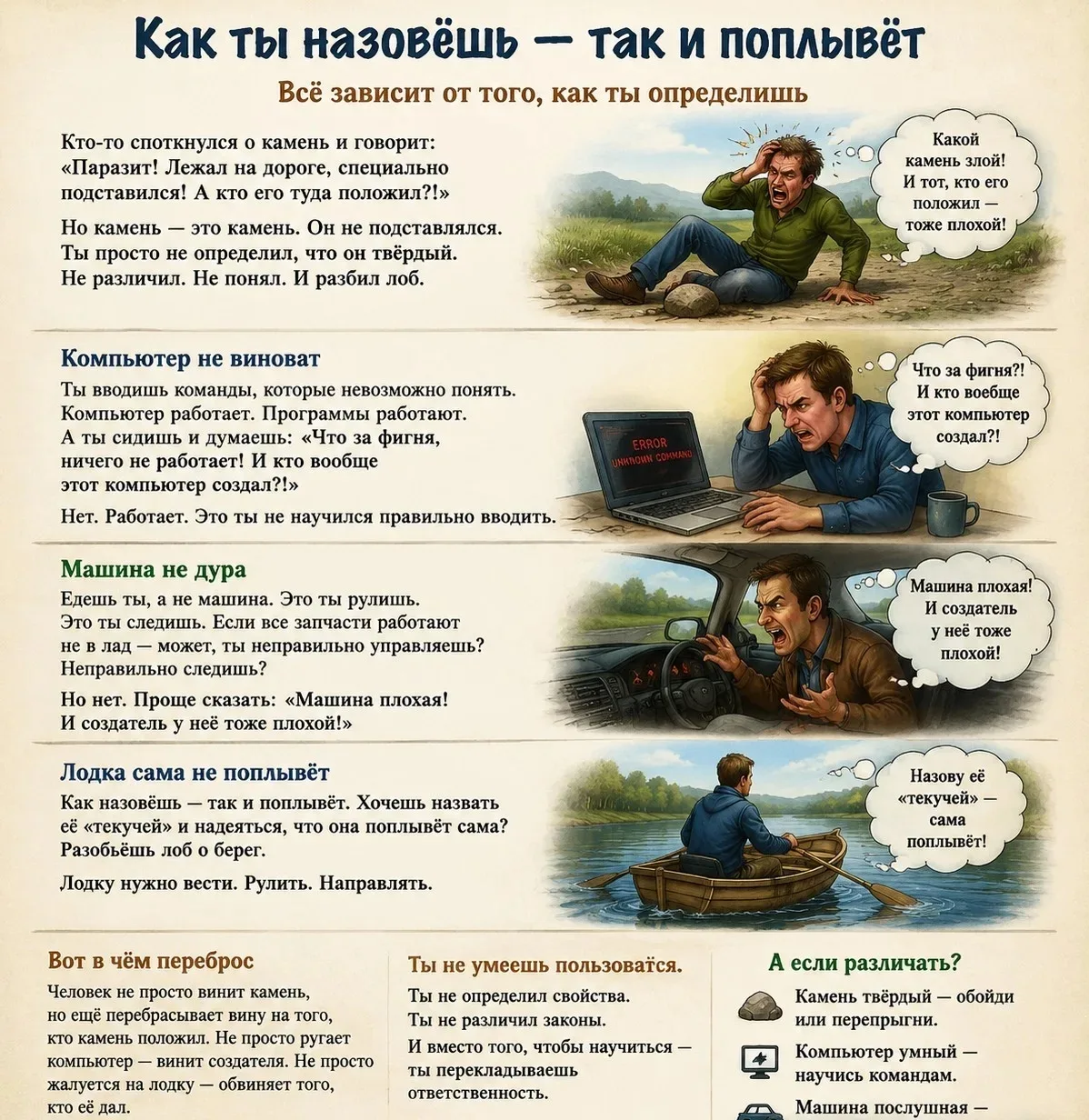 Как ты назовёшь — так и поплывёт