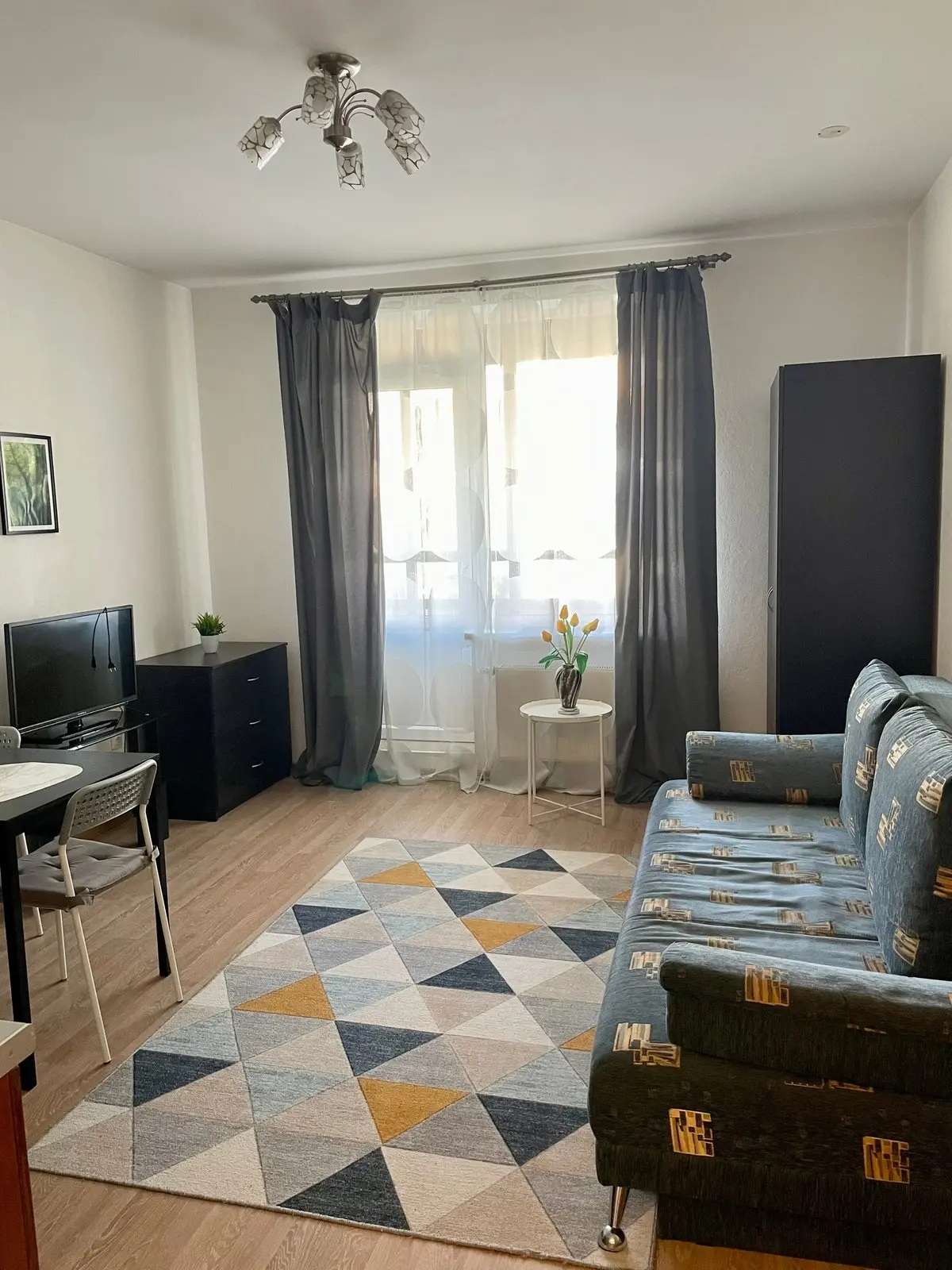 Сдам квартиру- студию 24,5 м. кв. , улица Центральная, дом 50, на длительный срок. В кв...