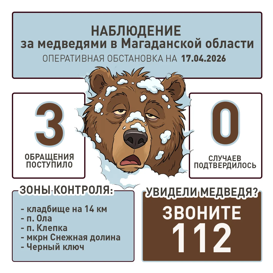 🐻 В региональное управление Госохотнадзора поступили первые в этом году сообщения об обнаружении мед