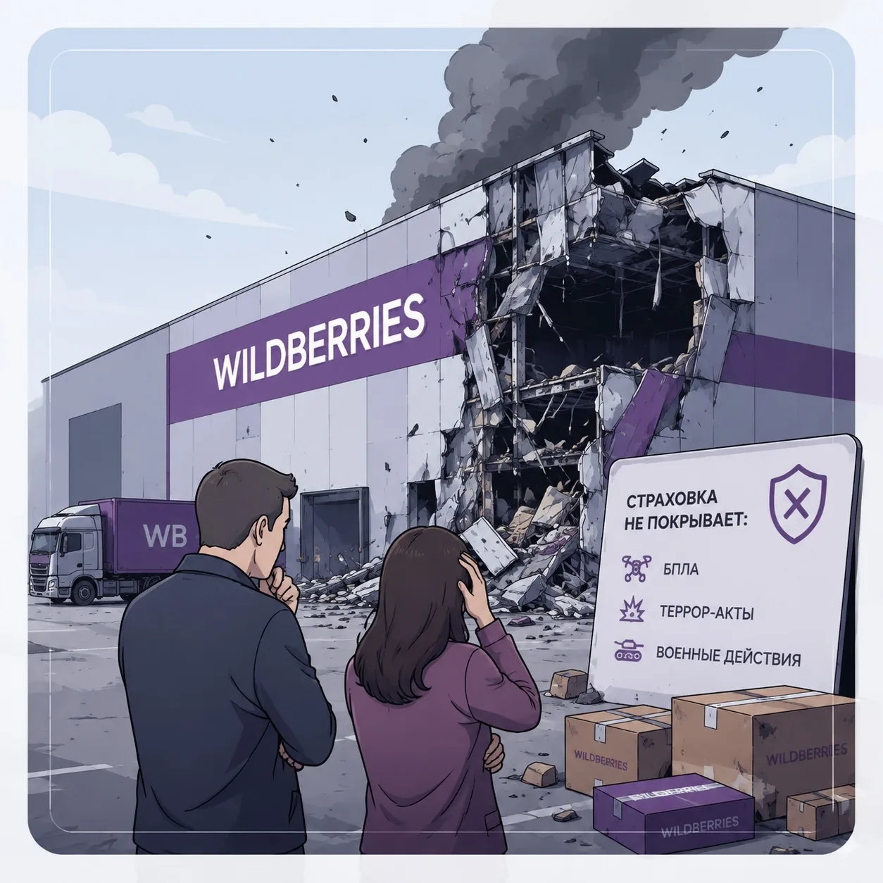 🚨 Wildberries изменил правила после атак БПЛА: кто теперь отвечает за уничтоженный тов...