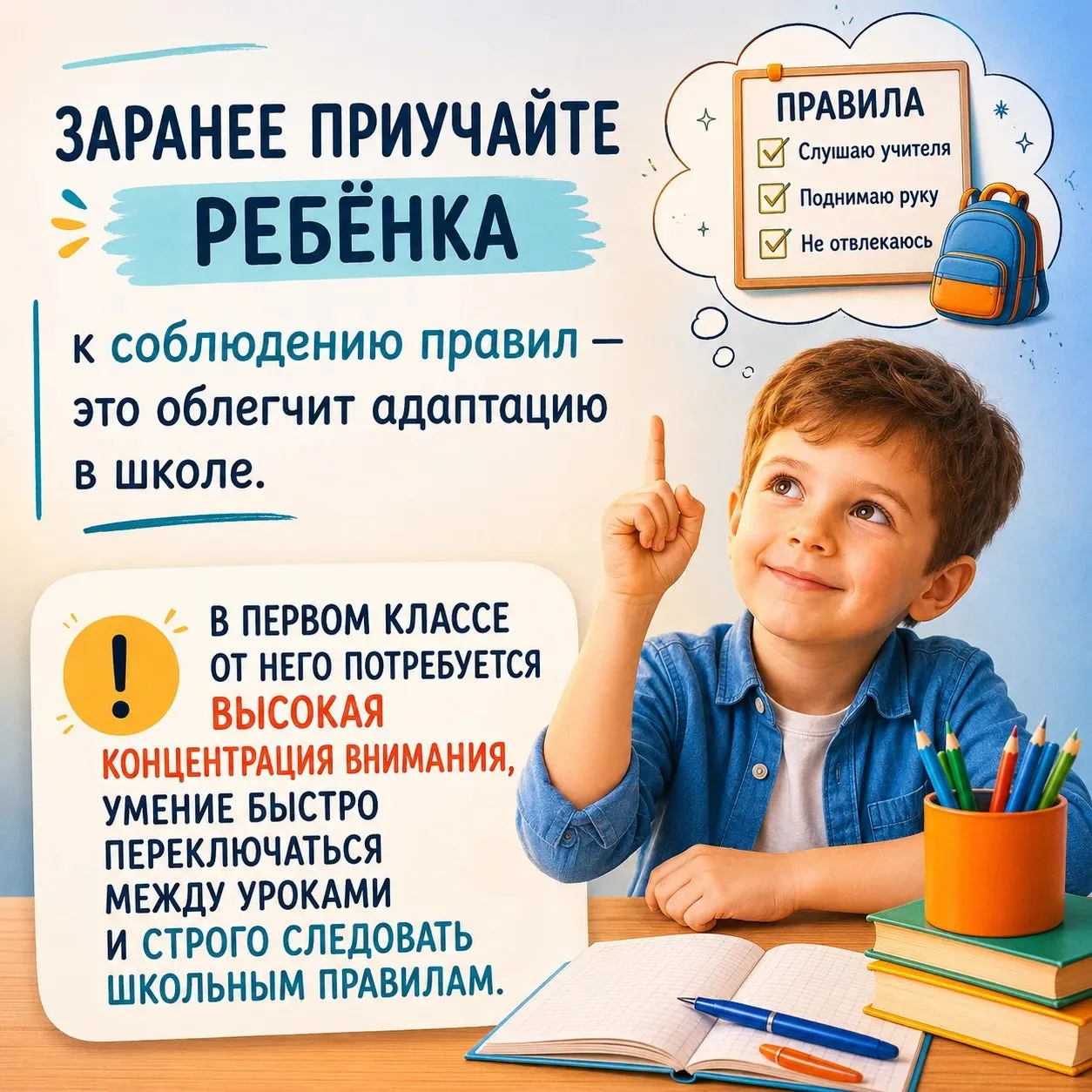 Советы родителям будущих первоклассников
