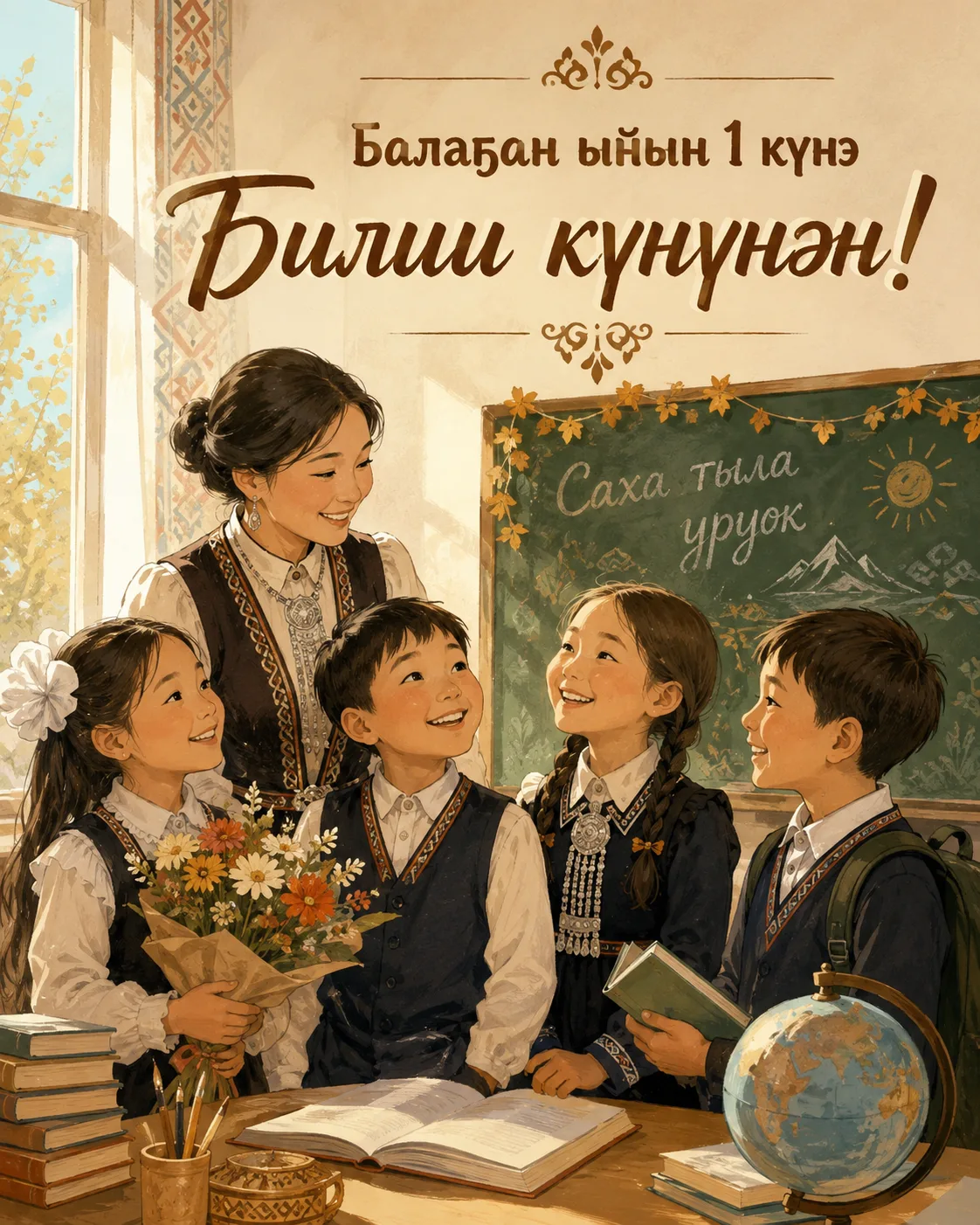 💐💐Күндү үөрэнээччилэри, учууталлары, оскуола бары үлэһиттэрин, төрөппүттэри балаҕан ы...
