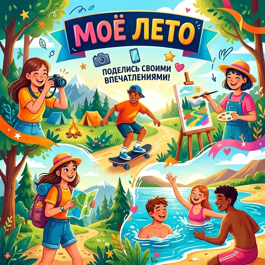☀️ «Моё лето»: объявляем старт конкурса!☀️

Лето — это время ярких эмоций, солнечных дней и незабыва
