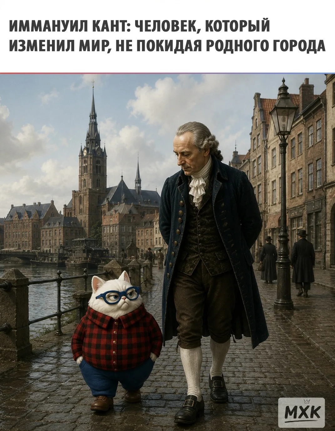 📚Немецкий философ Иммануил Кант родился в Кёнигсберге и практически всю жизнь прожил в этом городе 
