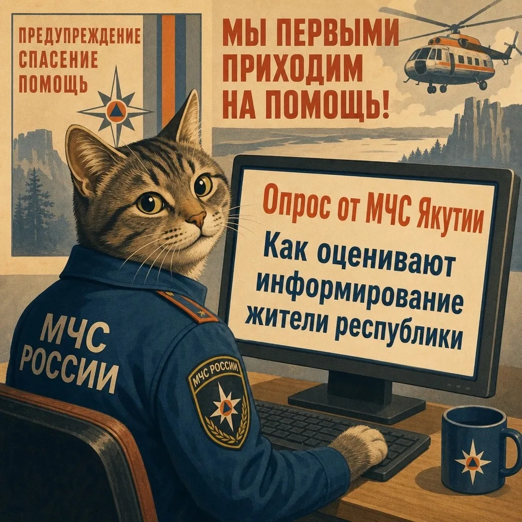 Главное управление МЧС России по Якутии проводит опрос об информировании граждан на офи...