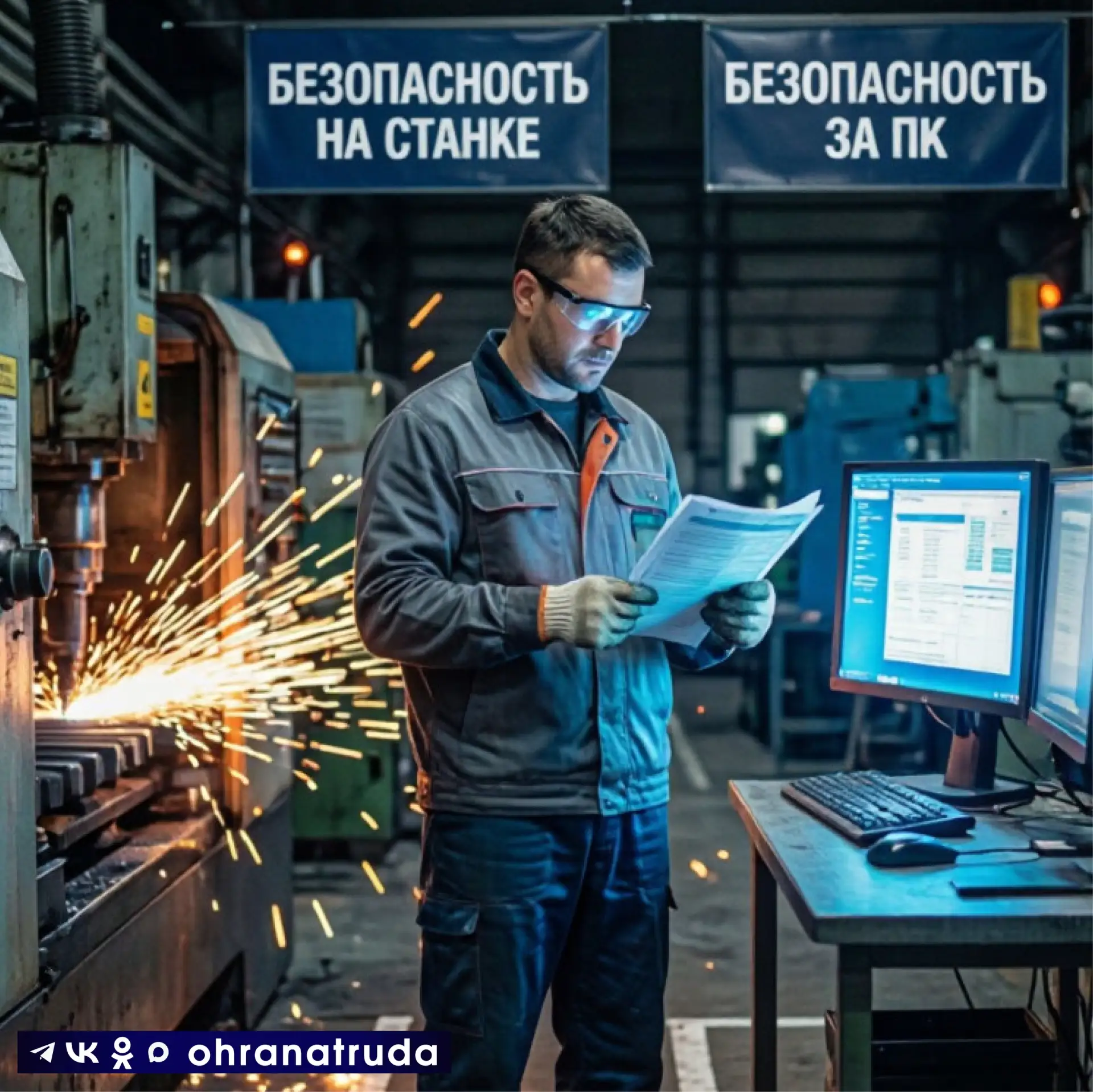 Сотрудник совмещает две должности у одного работодателя. Инструктаж по охране труда пол...