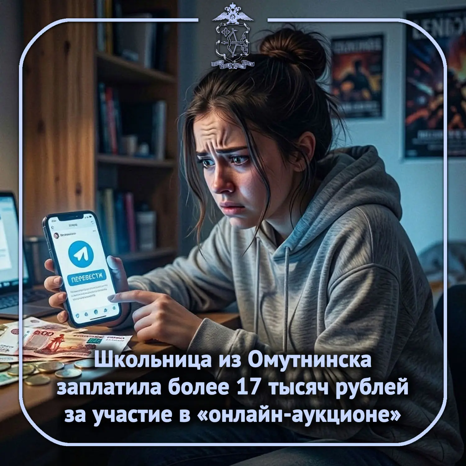 👉 15-летняя жительница города Омутнинска зашла в телеграм-канал подруги, с которой зна...