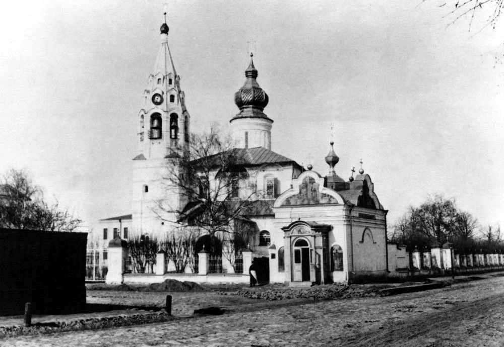 Ярославль, церковь Николы Надеина, 1900-1910 г. Знаменитая ярославская церковь ещё не с...