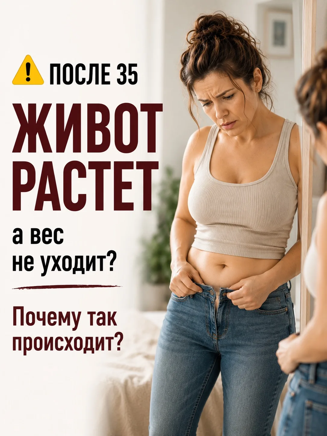 ⚠️ После 35 живот растет, а вес перестал уходить? Есть причина, о которой почти никто н...