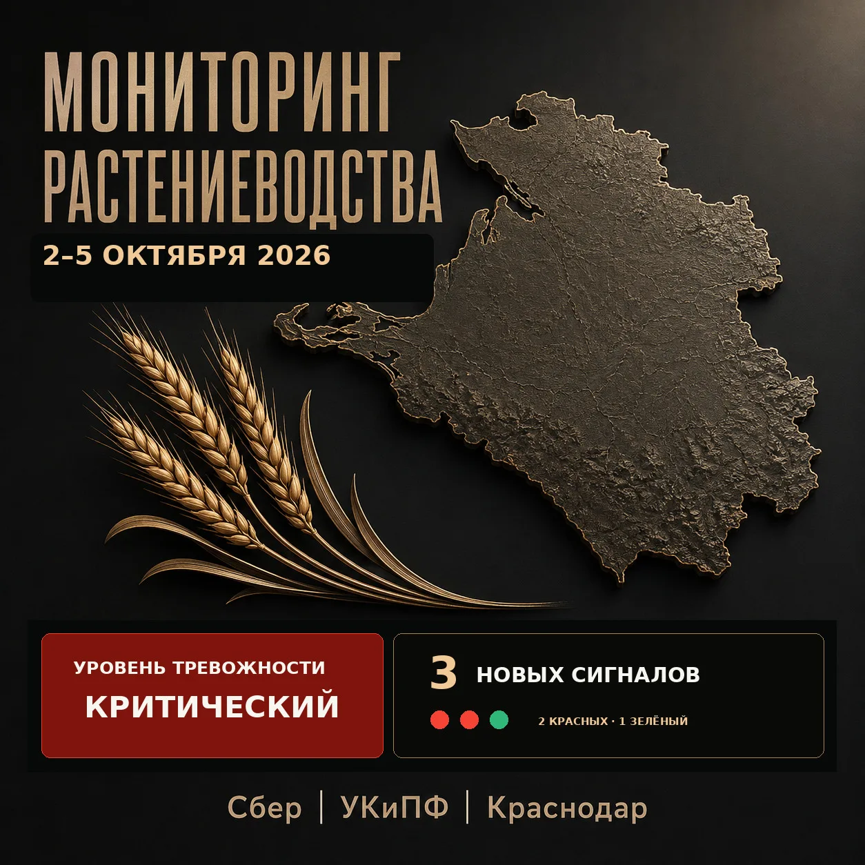 🌾 МОНИТОРИНГ РАСТЕНИЕВОДСТВА КРАСНОДАРСКОГО КРАЯ