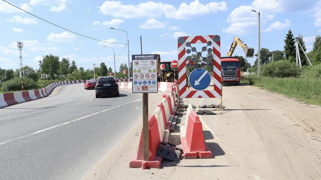 Продолжается капремонт моста через Нару у деревни Наро-Осаново: движение обещают запустить в конце л