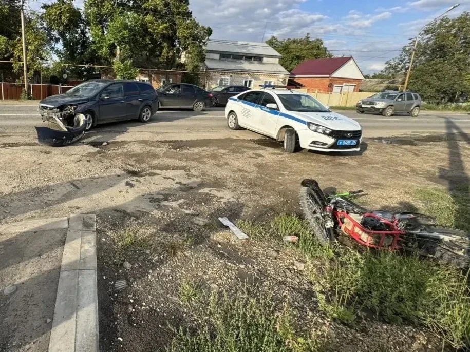 ❗В Новоалександровске в результате ДТП пострадал водитель мототранспорта