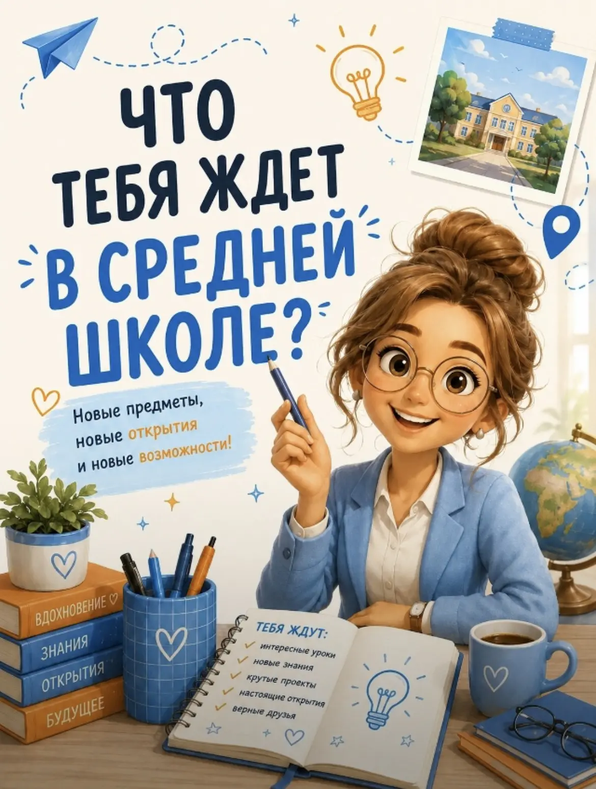 Что ждет тебя в средней школе? 📚

 Переход в 5 класс — это новые знания, новые учителя и новые инте