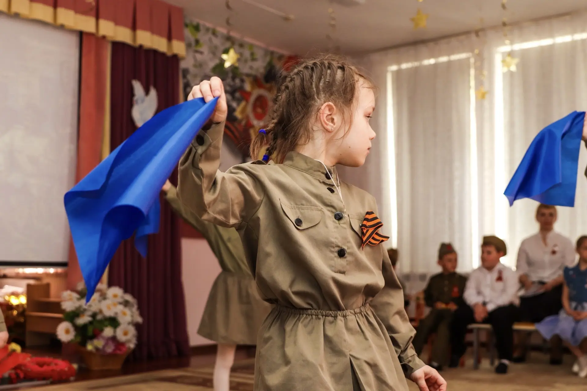 ⭐️ В дошкольном корпусе Nº4 состоялся незабываемый праздник, посвященный Дню Победы!  🙌🏻 Наши малень
