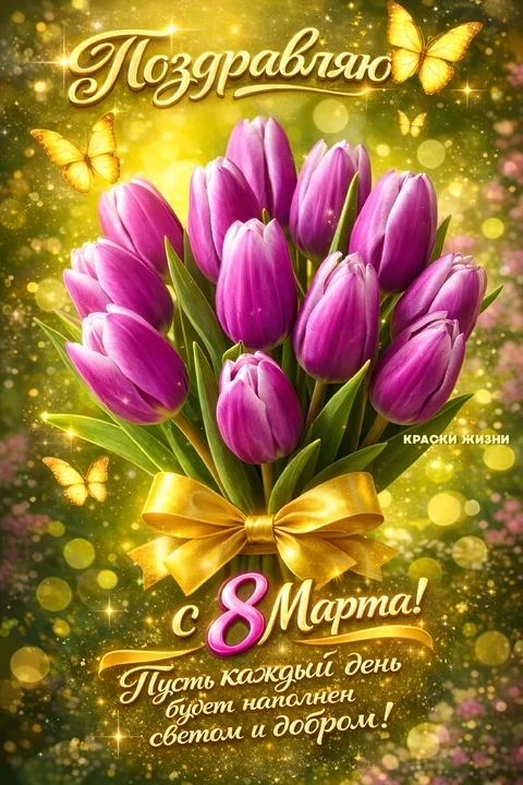 🌟 Дорогие мамочки, бабушки, с праздником весны вас! 🌷
