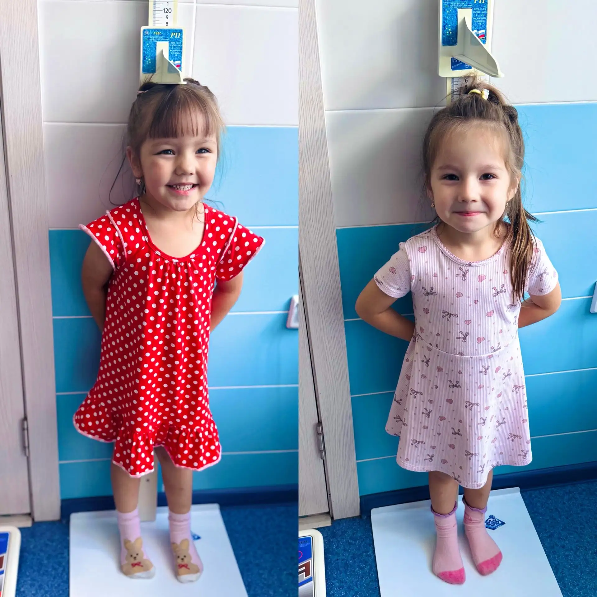 Подготовка к новому учебному году: измеряем рост и вес ребятишек 👧🏼👦🏼