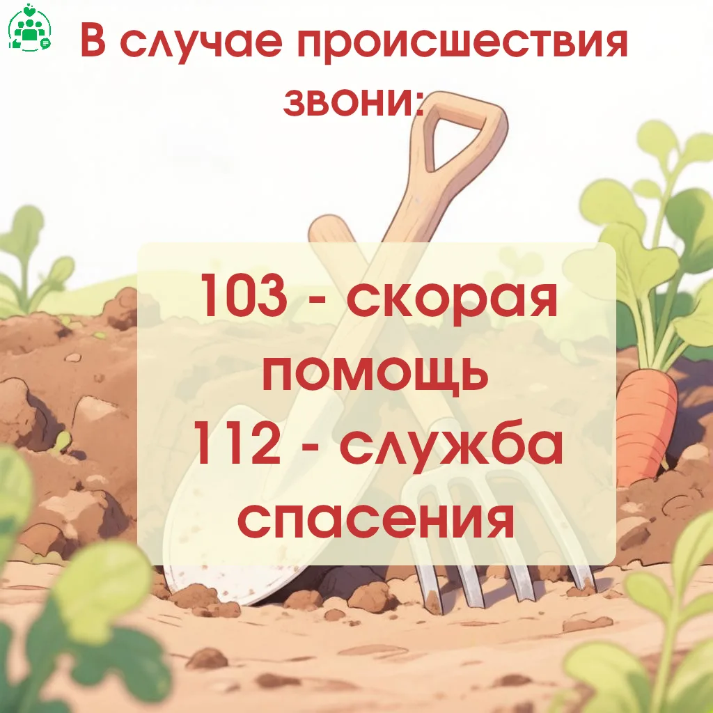 Безопасность в огороде!